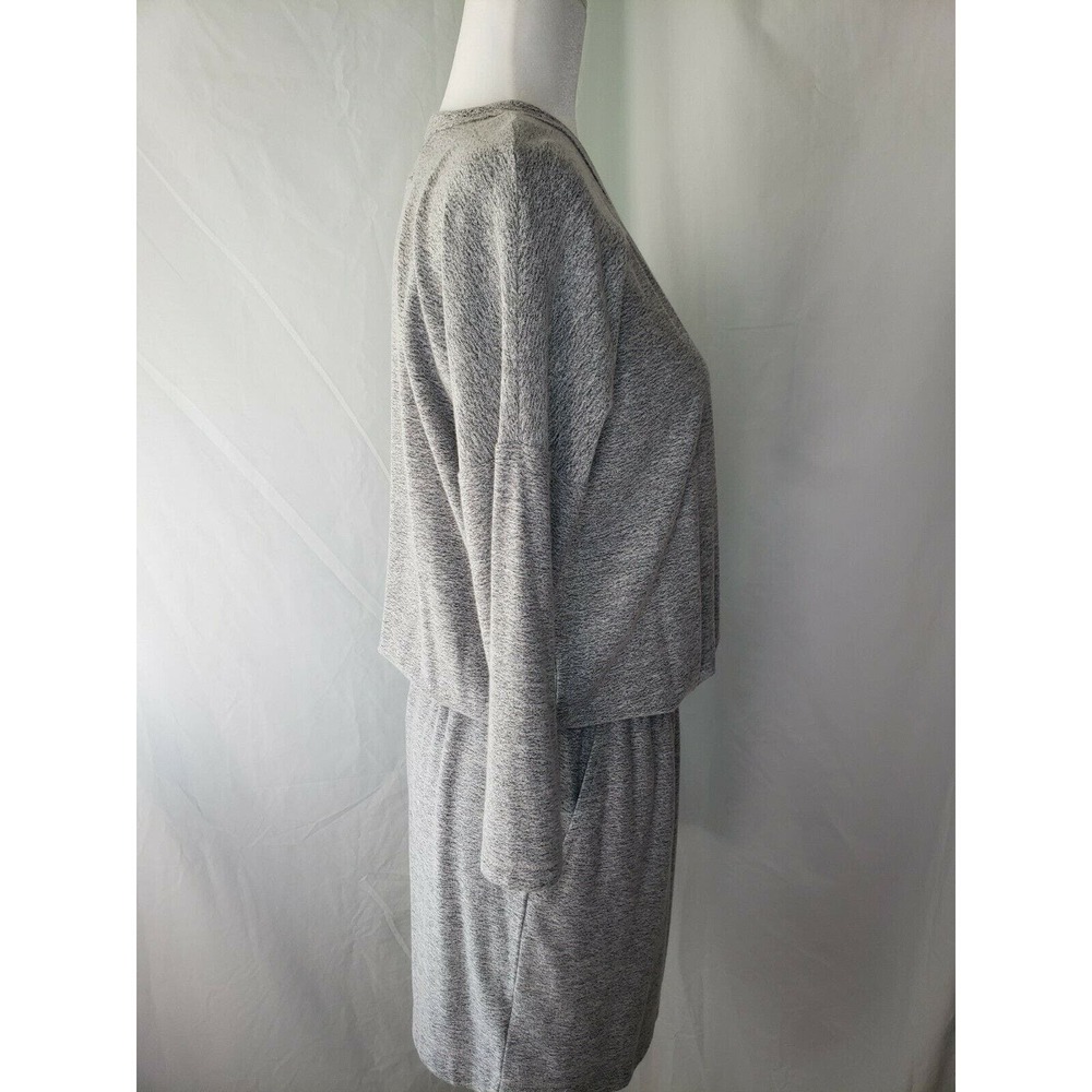 Lou & Grey Loft Womens Long Sleeve Romper Jumpsuit Size S Gray Short Set - Picture 5 of 7